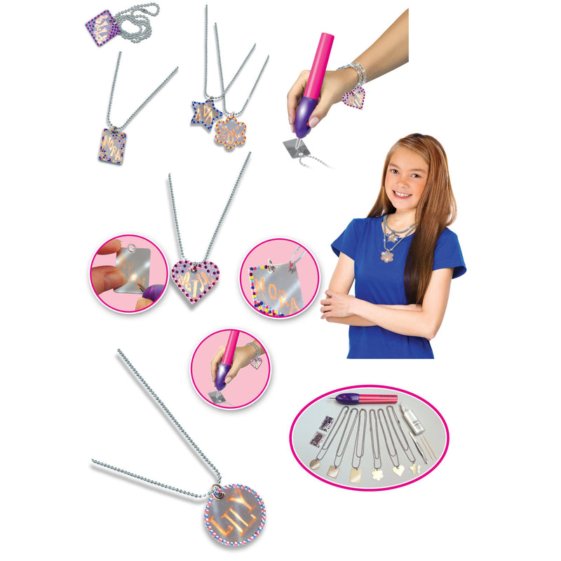 Engrave And Flip Metal Jewelry