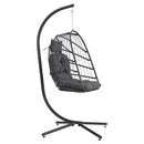 Garden Sanctuary Hanging Chair With Stand And Cushion