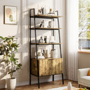 Livingandhome Industrial Style Wooden Bookshelf