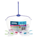 Minky Peg Basket With Soft Grip Pegs