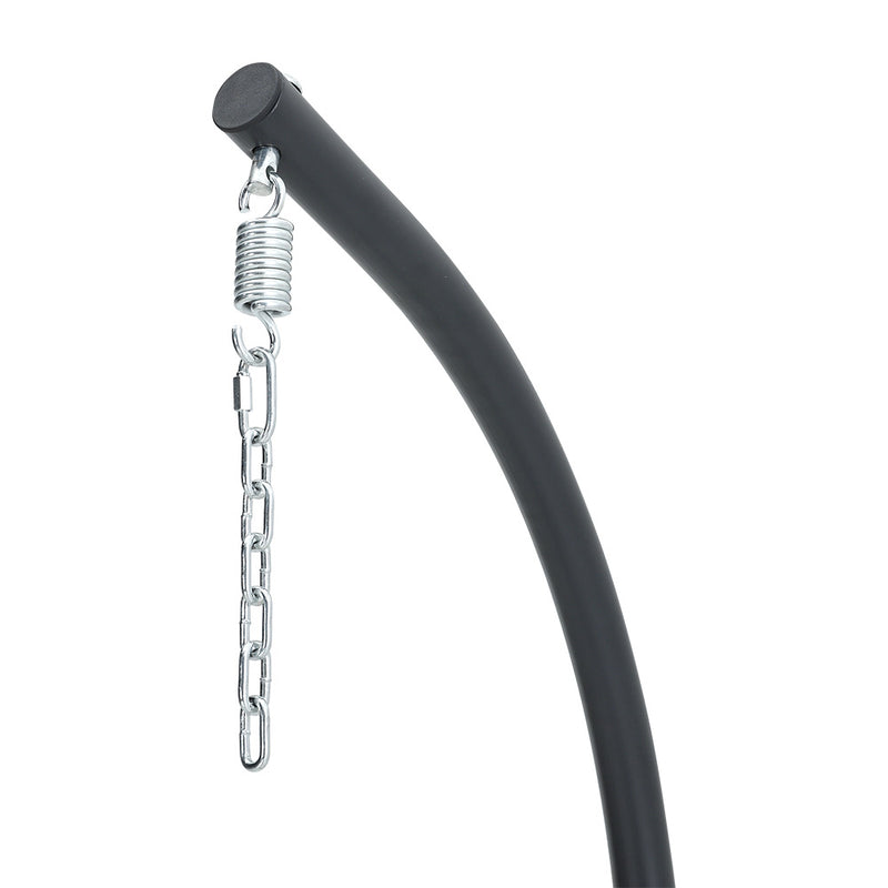 Garden Sanctuary Hanging Chair With Stand And Cushion