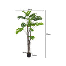Breeins Artificial Monstera Deliciosa Tree In Pot For Decoration