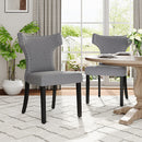 Livingandhome Set of 2 Upholstered Dining Chairs