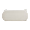 Livingandhome White Storage Bench with Soft Cushion