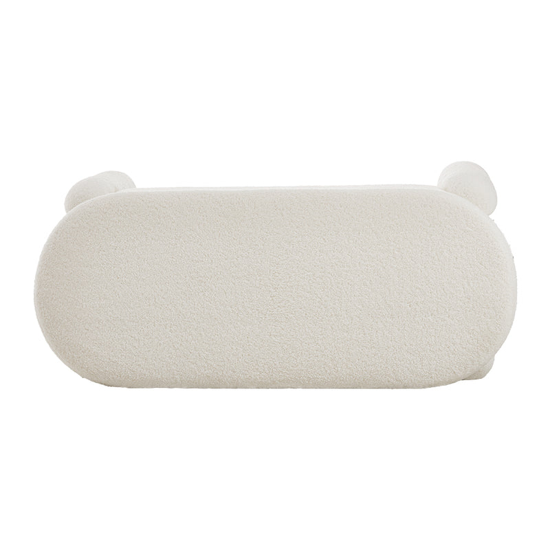 Livingandhome White Storage Bench with Soft Cushion