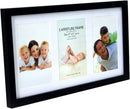Lewis's Multi Aperture Photo Picture Frame with 3 Photos (Black, 4" x 6")