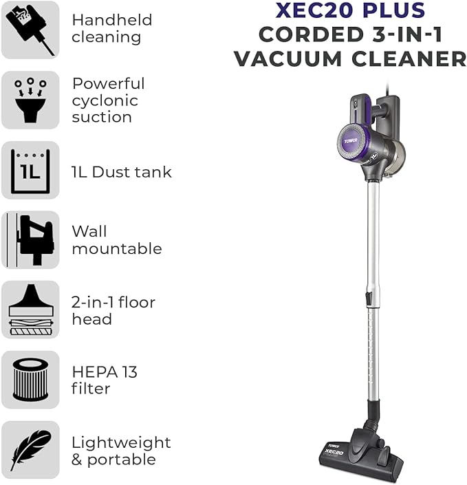 Tower Pro XEC20 Corded 3-in-1 Vacuum Cleaner
