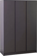 MALVERN 3 DOOR WARDROBE - GREY