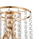 Lifeideas Crystal Metal Vase Table Centerpiece