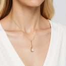 14K Gold Plated Teardrop Necklace