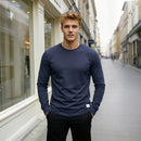 Long-Sleeved Crew Neck T-Shirt