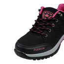 Breathable Lightweight Trainers - Black & Pink