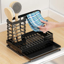 Livingandhome Black Steel Kitchen Sink Caddy Organizer