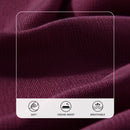 Elegant Cross Front Shawl Wrap Wine Red