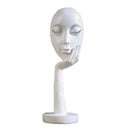Lifeideas Abstract Resin Woman Face Statue Home Decoration