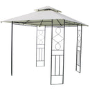 Athena 3m x 3m Steel Garden Gazebo Shelter With Polyester Cover (Beige)