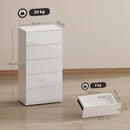 HOMCOM Bedroom Chest of Drawers, 5 Drawers Dresser, Drawer Unit, White