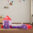Livingandhome 3 in 1 Play Tent for Kids Pop Up Play Tunnel with Ball Pit
