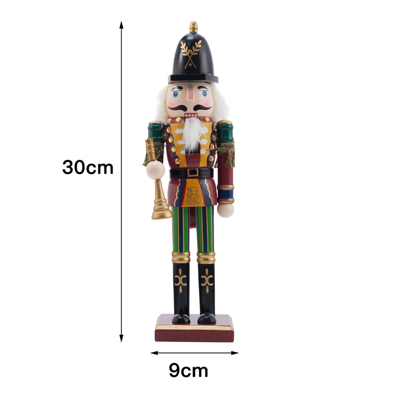 Lifeideas Wooden Nutcracker Soldier Christmas Ornament