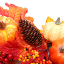 Large Autumn Wreath Door Decor with Assorted Maple Leaves