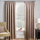 Enhanced Living Matrix Latte Natural Tape Top Thermal Noise reducing Dim Out Curtains - Pair