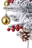 Lifeideas Set of 2 Artificial Christmas Trees with LED Decorations