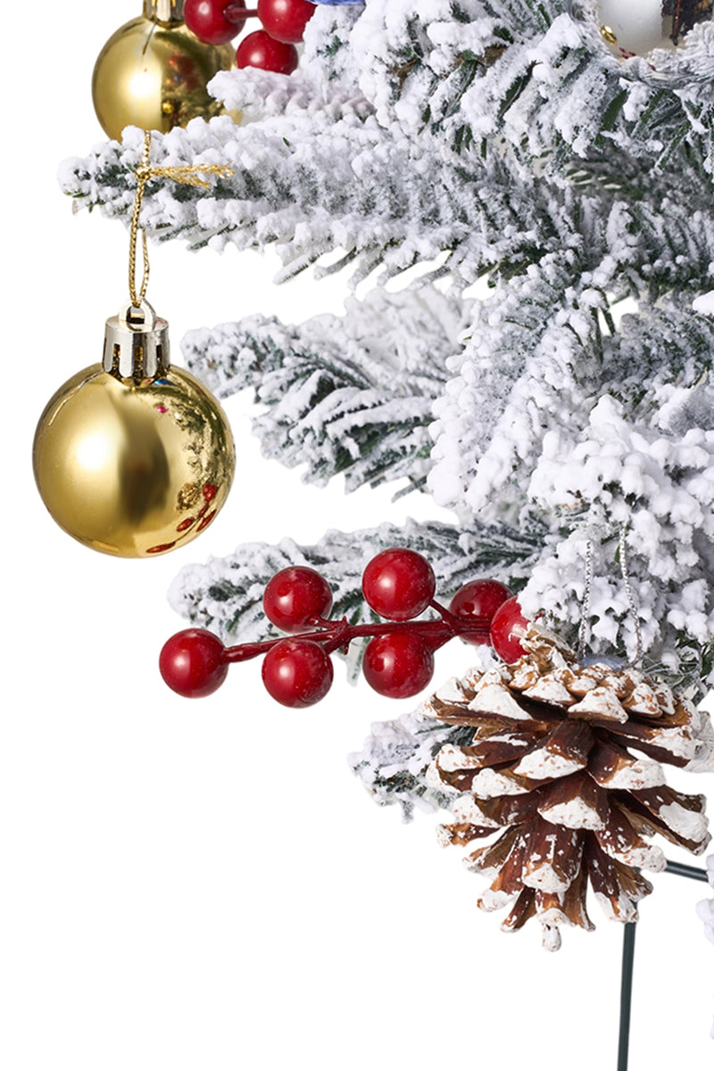 Lifeideas Set of 2 Artificial Christmas Trees with LED Decorations