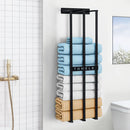 Lifeideas Durable & Chic: Premium Iron Space-Saving Bathroom Wall Mounted Towel Rack