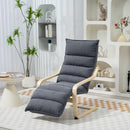 HOMCOM Birch Wood Lounge Chair For Living Room, Bedroom