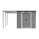 Breeins 6 x 9FT Metal Garden Storage Shed with Sliding Door