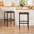 Livingandhome Set of 2 Rectangle Bar Stools