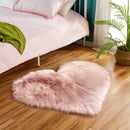 Lifeideas Heart Shaped Super Soft Shaggy Area Rug Pink