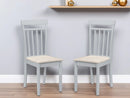 Set Of 2 Coast Grey Dining Chairs