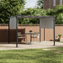Breeins Outdoor Garden Retractable Pergola with Canopy