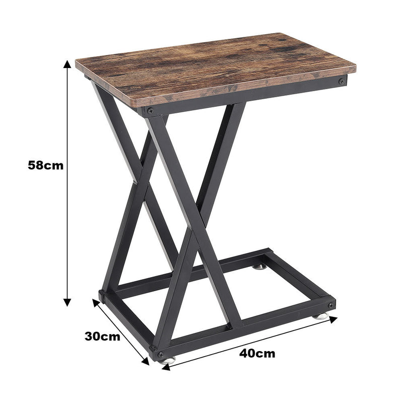 Livingandhome Vintage C-shaped Side Table