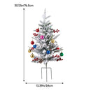 Lifeideas Set of 2 Artificial Christmas Trees with LED Decorations
