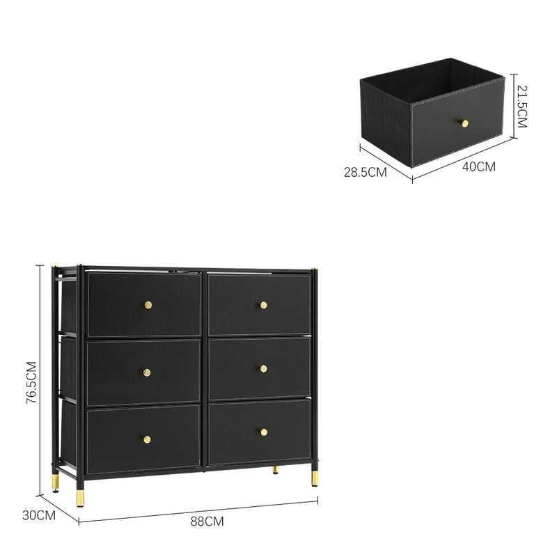 Livingandhome Rectangular Storage Cabinet with Metal Frame