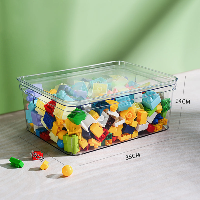 Kidkid 4Pcs Transparent Stackable Storage Box Set