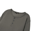Long-Sleeved Henley T-Shirt