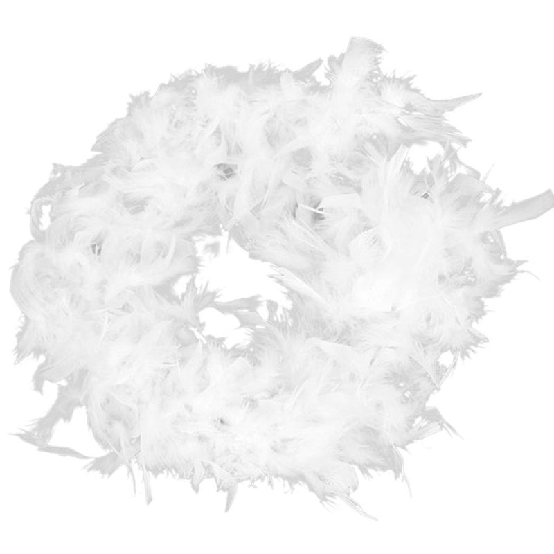 Lifeideas 2m White Feather Boa for Parties and Decorations