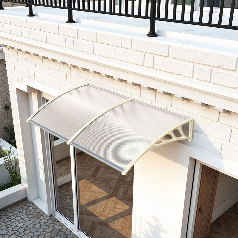 Garden Sanctuary Window Door Awning Canopy with Brackets