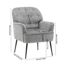Livingandhome Elegant Chenille Leisure Chair
