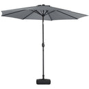 Livingandhome 3M Large Rotating Patio Parasol for Outdoor Sunshade and Rain