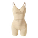 Tummy Control Boyshorts Sculpting Shapewear Mesh Bodysuit