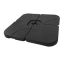 Garden Sanctuary HDPE Square Water and Sand Filled Freestanding Parasol Base