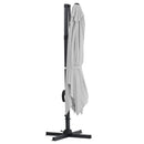 Garden Sanctuary Large Square Canopy Rotating Outdoor Cantilever Parasol