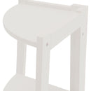 Livingandhome Modern 5-Tier Wooden Ladder Corner Bookshelf Home Display Shelf Unit