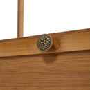 Livingandhome 52cm Multi-functional Wooden Coat Rack with Storage Drawers