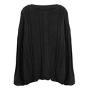 Slouchy Asymmetrical Neck Knitted Sweater