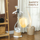 HOMCOM Clothes Steamer, Garment Steamer Clothing Wrinkle Remover, Gold Tone
